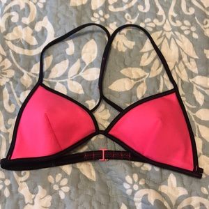 Victoria secret hot pink triangle bikini top!